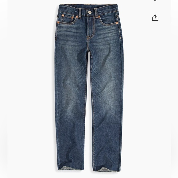Levi's Girl's High-Rise Straight-Leg Jeans Size 10 - Picture 1 of 6